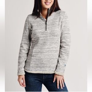 KUHL Mottled Gray Alaska Quarter-Zip Pullover. Women's Size M.